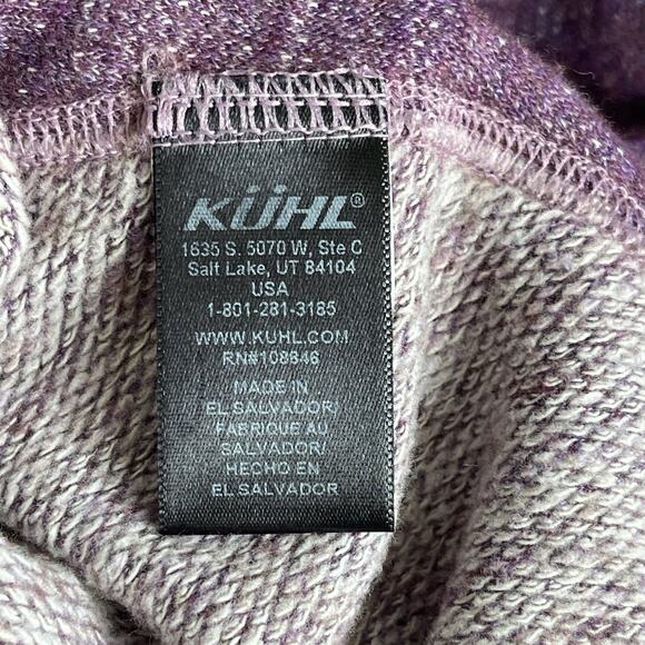 Khul Women's Cowl Neck Pullover Wool Blend Sweater Sz Small Purple Comfy Warm - Picture 9 of 12